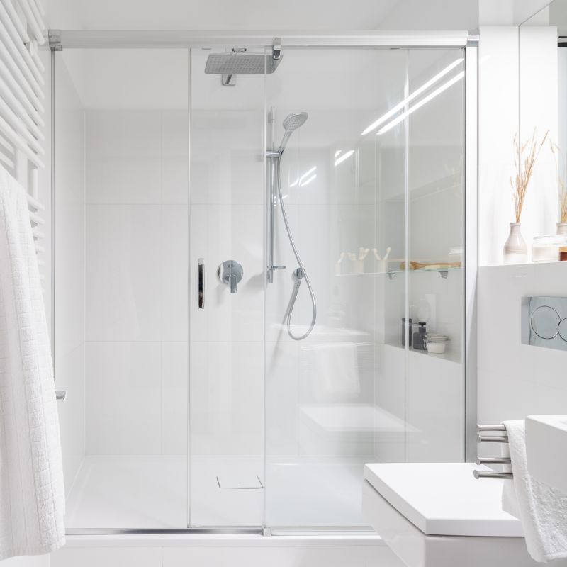 Modern Walk-In Shower with Frameless Glass